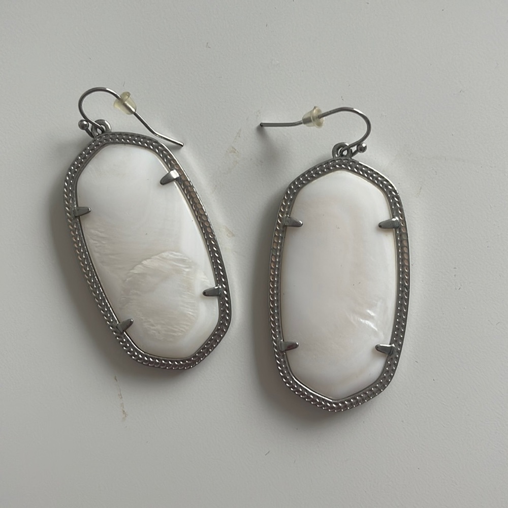 Kendra Scott White Earrings